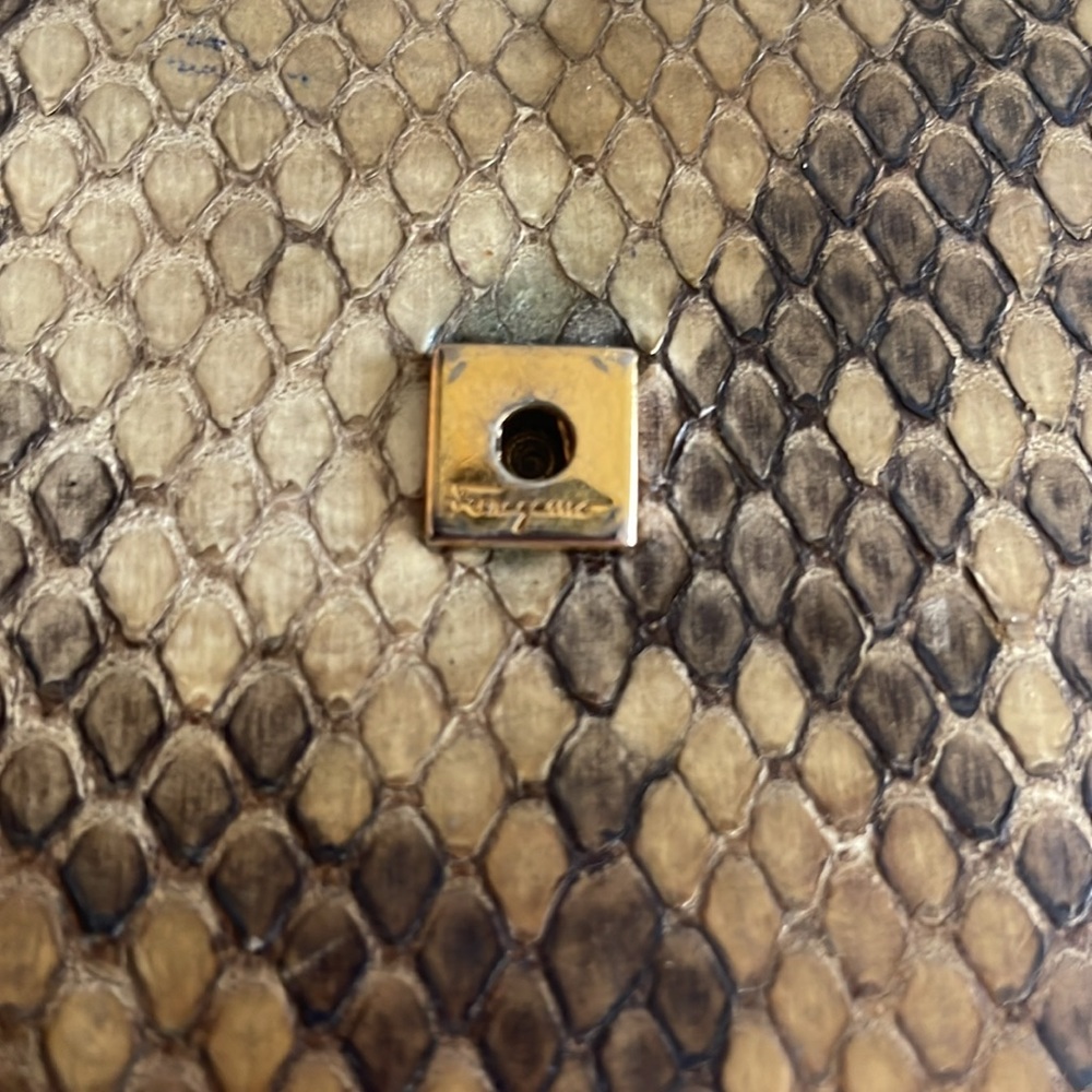 Rare Authentic Salvatore Ferragamo Python Snakesk… - image 6